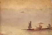 Abanindranath Tagore Hunting on the Wular oil on canvas